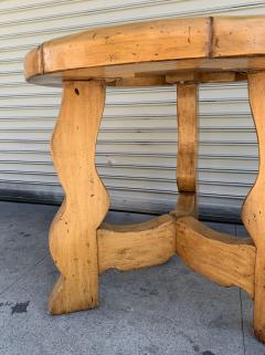 Ellis Woods Mission Style Round Table by Ellis Woods Signed and Dated - 1276182