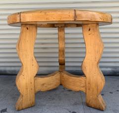 Ellis Woods Mission Style Round Table by Ellis Woods Signed and Dated - 1276183