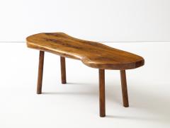 Elm Natural Edge Brutalist Coffee Table France c 1950s - 3354804