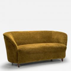 Elna Kiljander Rounded Sofa by Elna Kiljander for Mobilia Finland 1930s - 4351354