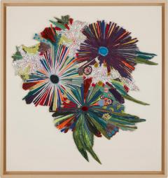 Elodie Blanchard Contemporary floral recycled textile panel by Elodie Blanchard - 3251640