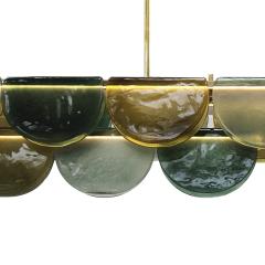 Elongated Murano Glass Ceiling Lamp Italy - 4270651