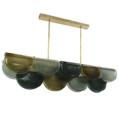 Elongated Murano Glass Ceiling Lamp Italy - 4270655