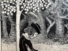 Elsa Beskow Fairy Tale Childrens Book Fantasy Illustration in Black and White - 4247688