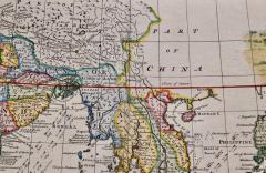 Emanuel Bowen - Map of the East Indies: An Original 18th Century  Hand-colored Map by E. Bowen For Sale at 1stDibs