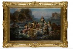 Emanuel Oberhauser Emanuel Oberhauser Mermaids and Nymphs An Exceptional Oil on Canvas Painting - 2307802