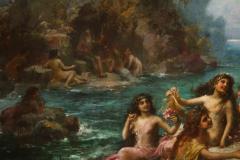 Emanuel Oberhauser Mermaids and Nymphs An Exceptional Oil on Canvas Painting - 2462985