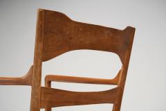 Emanuele Rambaldi Emanuele Rambaldi Fruitwood Armchair with Woven Cane Seat Italy 1950s - 2884976