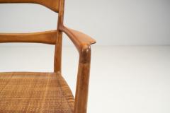 Emanuele Rambaldi Emanuele Rambaldi Fruitwood Armchair with Woven Cane Seat Italy 1950s - 2884979