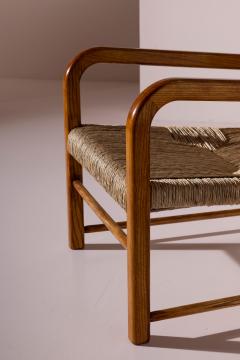 Emanuele Rambaldi Pair of Armchairs Stools by Emanuele Rambaldi for Guido Chiappe Italy 1930s - 4571478