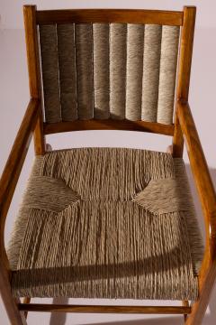 Emanuele Rambaldi Pair of Armchairs Stools by Emanuele Rambaldi for Guido Chiappe Italy 1930s - 4571482