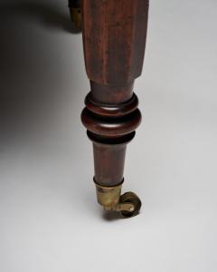 Embossed Leather Mahogany and Brass Victorian Writing Desk England c 1830 - 4493786