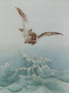 Embroidered Chinese silk picture of a sea eagle - 870406