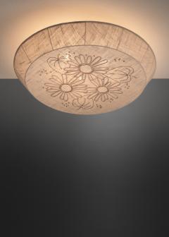 Embroidered fabric ceiling lamp - 3984238