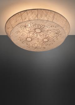 Embroidered fabric ceiling lamp - 4739194
