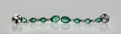 Emerald Drop Dangle Earrings 5 Carats 18K - 3451445