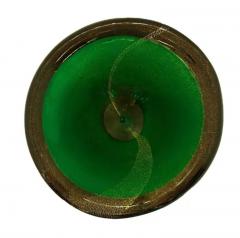 Emerald Green Murano Glass Bowl with Avvneturina - 4126671