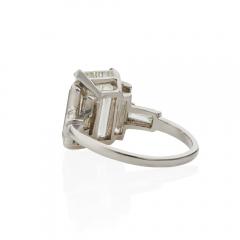 Emerald cut Diamond Solitaire Ring - 3856946