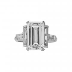 Emerald cut Diamond Solitaire Ring - 3857975