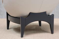 Emiel Veranneman Emiel Veranneman Pair of Oval White Leather Armchairs De Sede Switzerland 1992 - 4481442