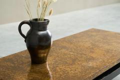 Emiel Veranneman Modernist Coffee Table with Patinated Gold Painted Top Belgium Mid 20th Century - 4394673