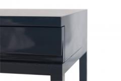 Emiel Veranneman Veranneman Petrol Blue Lacquered Bed Side Tables - 456889