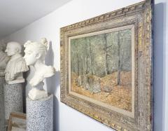 Emil Carlsen Monochromatic Delicate Impressionist Landscape A Forest Scene  - 4230337