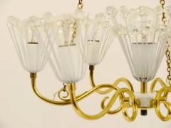 Emil Stejnar Emil Stejnar Midcentury Brass Chandelier Rupert Nikoll Vienna Austria 1950s - 4042150