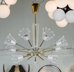 Emil Stejnar Floral Sputnik Chandelier in White Lacquer and Brass - 2964298