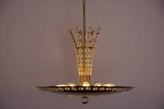 Emil Stejnar Huge Brass and Glass Emil Stejnar Pendant Lamp or Chandelier - 545177