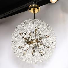 Emil Stejnar Mid Century Brass Crystal Sputnik Chandelier by Emil Stejnar for Rupert Nikoll - 4654206