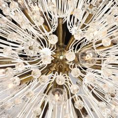 Emil Stejnar Mid Century Brass Crystal Sputnik Chandelier by Emil Stejnar for Rupert Nikoll - 4654214