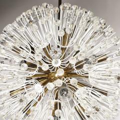 Emil Stejnar Mid Century Brass Crystal Sputnik Chandelier by Emil Stejnar for Rupert Nikoll - 4654218