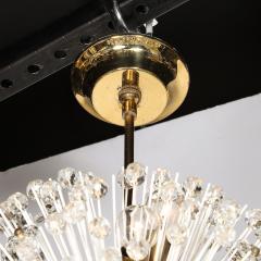 Emil Stejnar Mid Century Brass Crystal Sputnik Chandelier by Emil Stejnar for Rupert Nikoll - 4654243