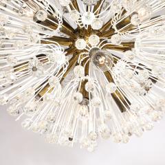 Emil Stejnar Mid Century Brass Crystal Sputnik Chandelier by Emil Stejnar for Rupert Nikoll - 4654244