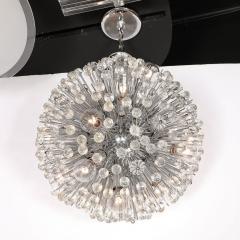 Emil Stejnar Mid Century Glass Ball Floret Sputnik Chandelier by Emil Stejnar for Nikoll - 3751749