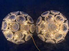 Emil Stejnar Pair German Floral Glass Sconces - 865896