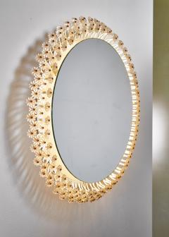 Emil Stejnar Round Backlit Mirror by Emil Stejnar for Rupert Nikoll Austria 1950s - 1066158