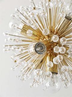 Emil Stejnar Two Emil Stejnar Gold Plated Blowball Sputnik Chandelier Austria 1970s - 4040283