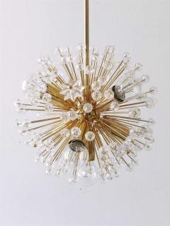 Emil Stejnar Two Emil Stejnar Gold Plated Blowball Sputnik Chandelier Austria 1970s - 4040292