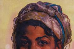 Emile Deckers Belgian 1885 1968 A Portrait Painting of An Algerian Woman - 2784774