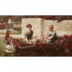 Emile Eisman Semenowsky Flower maidens a large oil on canvas painting by mile Eisman Semenowsky - 2841526