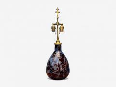 Emile Gall Art Nouveau Glass Table Lamp France 1920s - 4272032