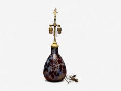 Emile Gall Art Nouveau Glass Table Lamp France 1920s - 4272037