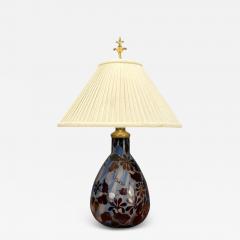 Emile Gall Art Nouveau Glass Table Lamp France 1920s - 4277029