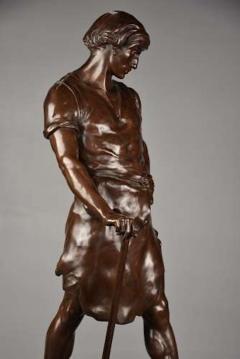 Emile Louis Picault Large superb quality 19thc bronze Pax et Labor - 4787755