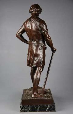 Emile Louis Picault Large superb quality 19thc bronze Pax et Labor - 4787756