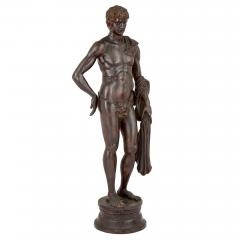 Emile Louis Picault Very large French patinated bronze figural sculpture of Apollo after Picault - 4330135