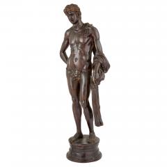 Emile Louis Picault Very large French patinated bronze figural sculpture of Apollo after Picault - 4330138