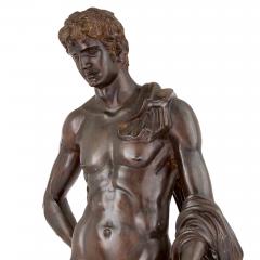 Emile Louis Picault Very large French patinated bronze figural sculpture of Apollo after Picault - 4330149